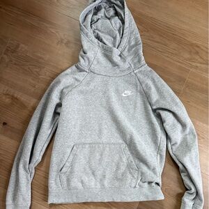 Nike Light Gray Hoodie - Womens